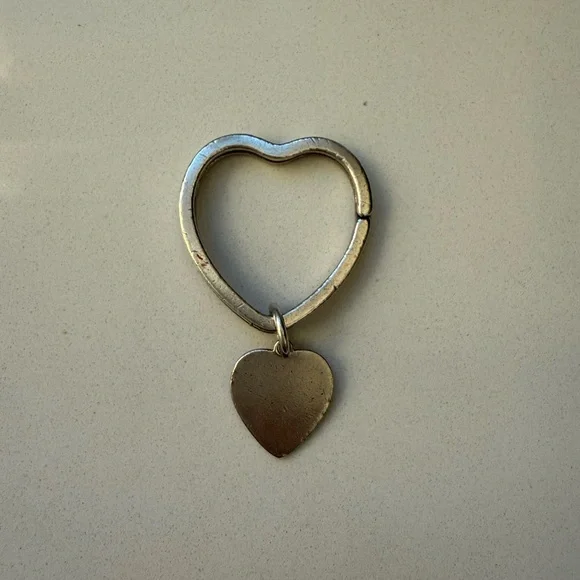 Tiffany & Co. Heart Keychain Sterling Silver 925 Large Size - Picture 6 of 10